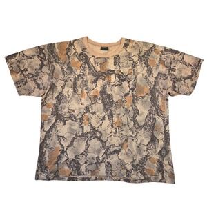Vintage Natural Gear Camo Pocket T-Shirt Mens 2XL Single Stitch Made in USA Y2k